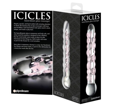 Icicles - Ekskluzywne Szklane Dildo Z Wypustkami